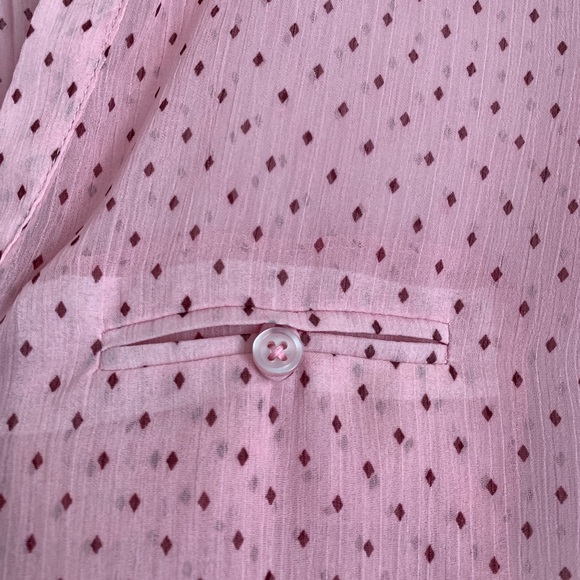 Beautiful Pink Blouse🌸tiny burgundy Diamonds throughout🌸 New from Nordstrom!🌸 - Picture 11 of 12